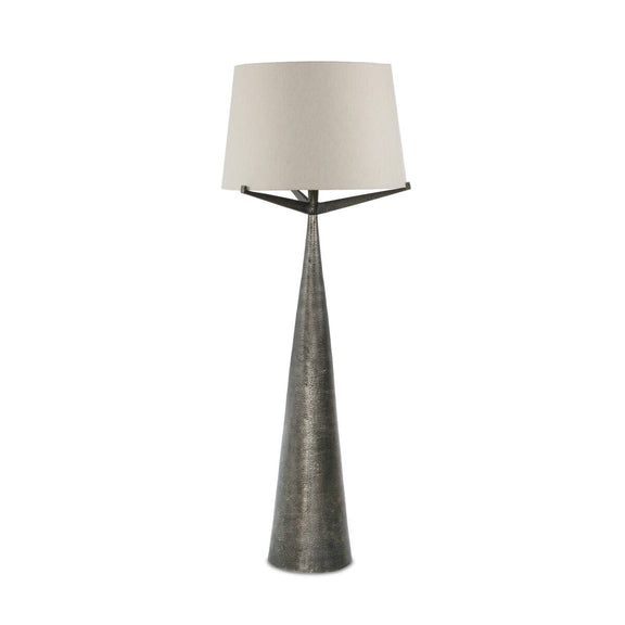 Ziggy Floor Lamp - Hammered Smoked Nickel