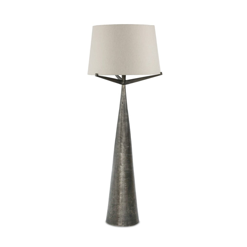Ziggy Floor Lamp - Hammered Smoked Nickel
