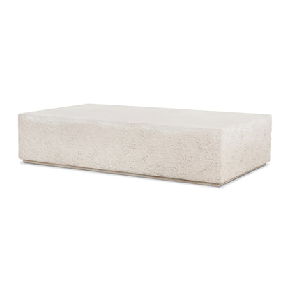 Otero Rectangular Outdoor Coffee Table - Blanc Stone