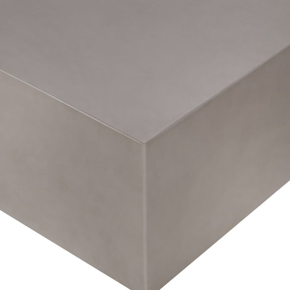 Otero Rectangular Outdoor Coffee Table - Natural Concrete