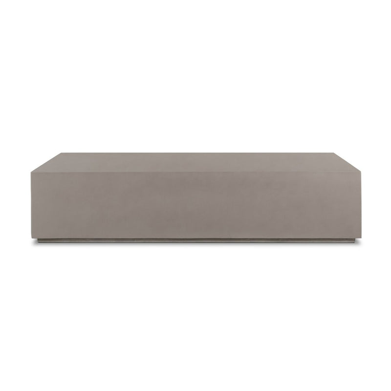 Otero Rectangular Outdoor Coffee Table - Natural Concrete