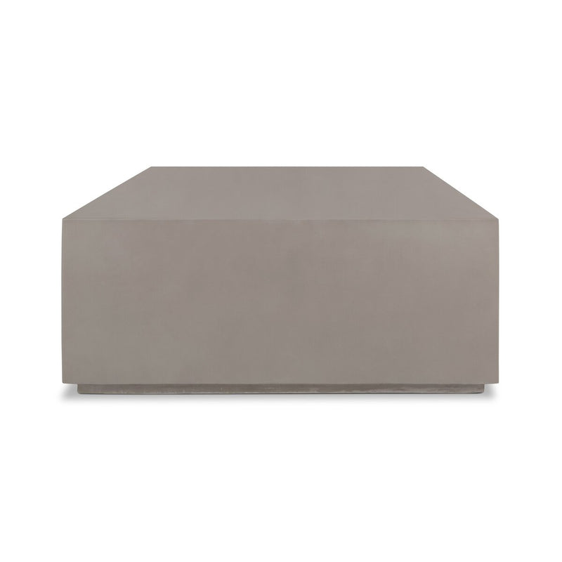 Otero Rectangular Outdoor Coffee Table - Natural Concrete
