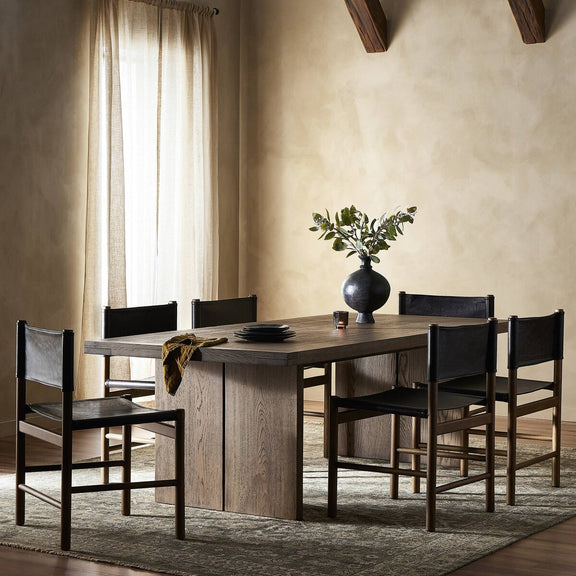 Warby Dining Table - Worn Oak