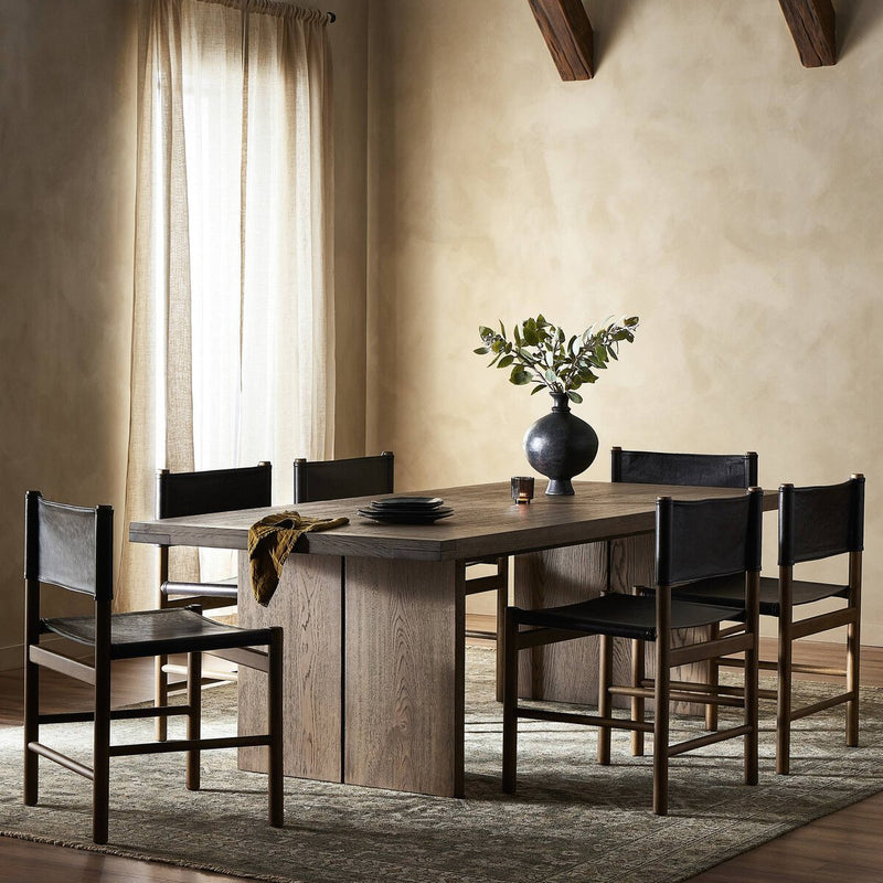 Warby Dining Table - Worn Oak