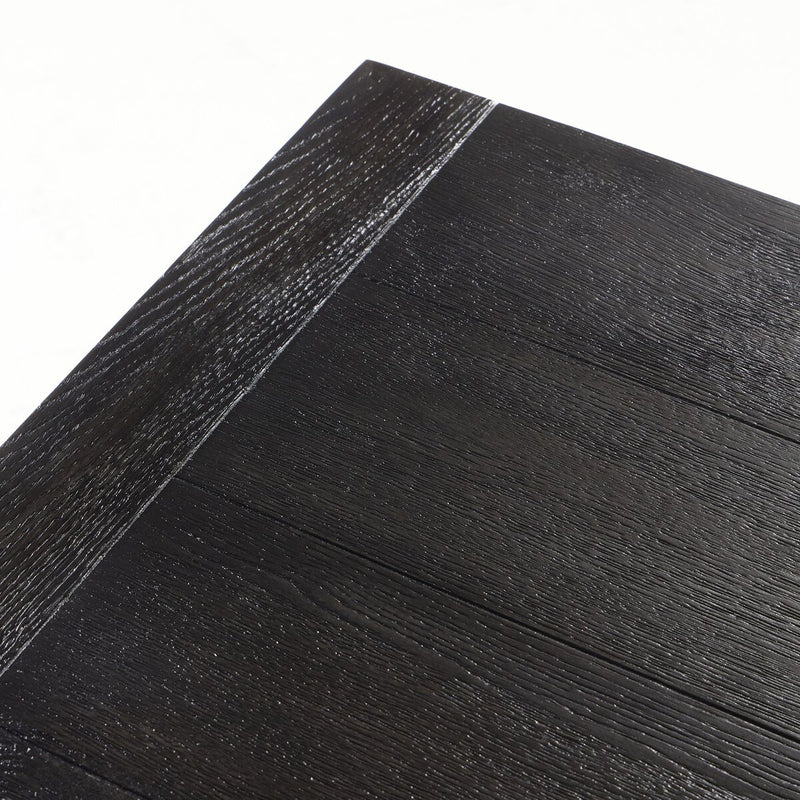 Warby Dining Table - Worn Black Oak