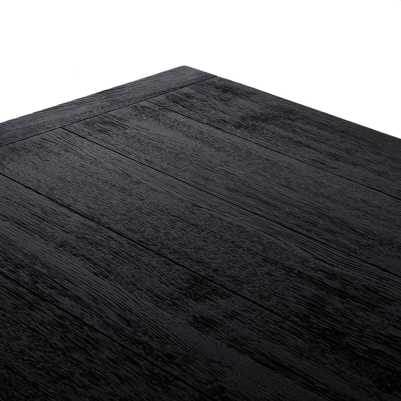 Warby Dining Table - Worn Black Oak