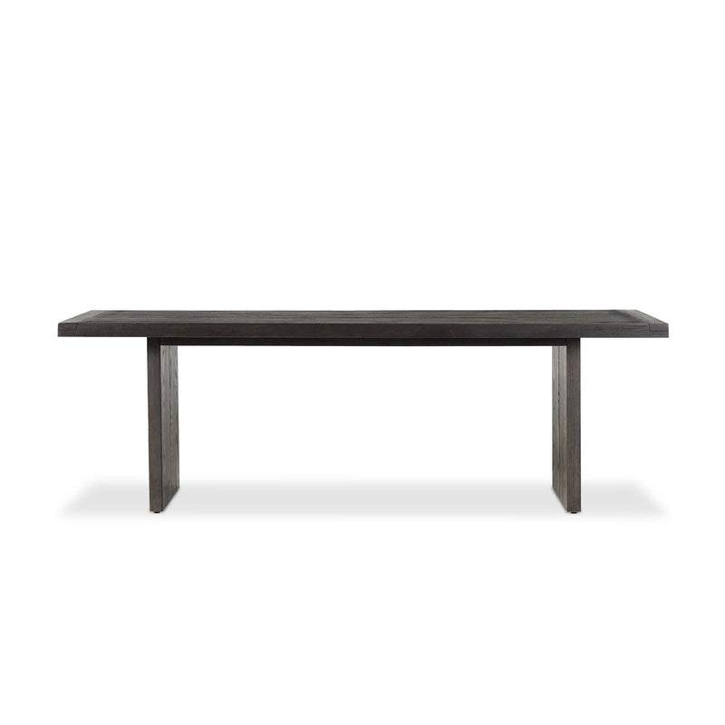 Warby Dining Table - Worn Black Oak