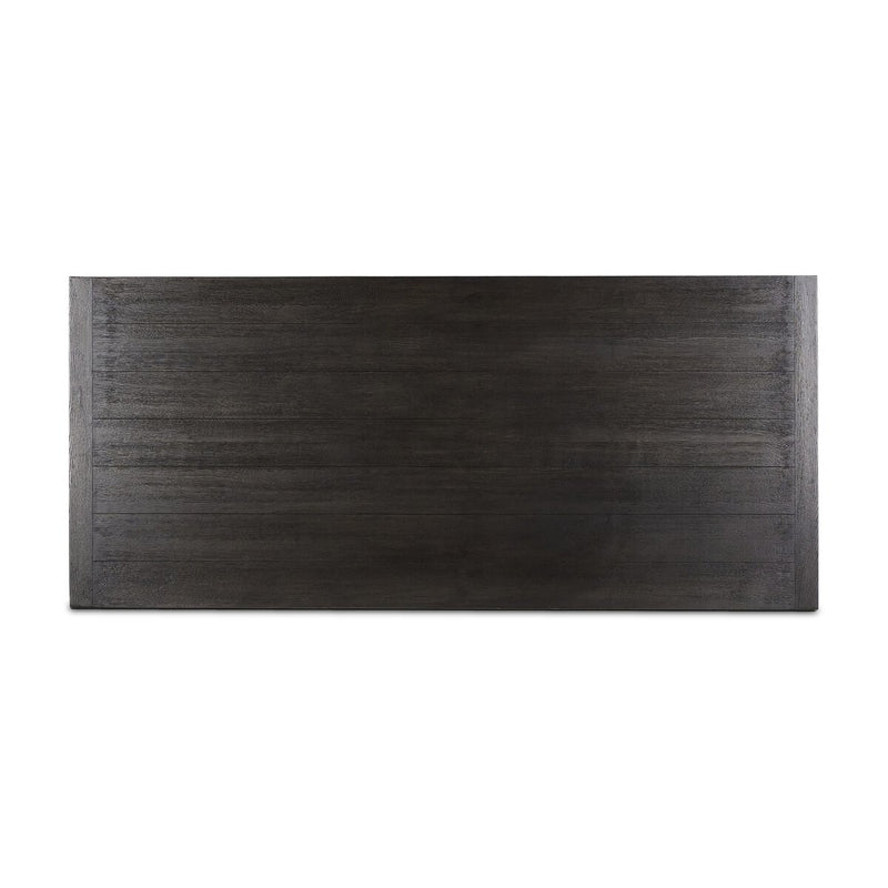 Warby Dining Table - Worn Black Oak