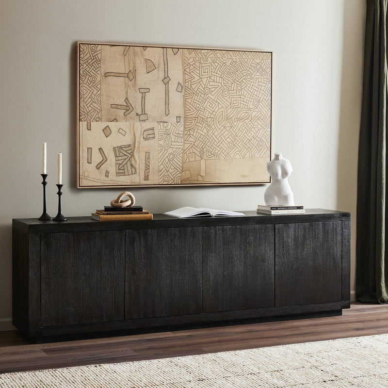 Warby Sideboard - Worn Black Veneer