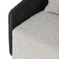 Maven Outdoor Swivel Chair - Faux Black Hyacinth
