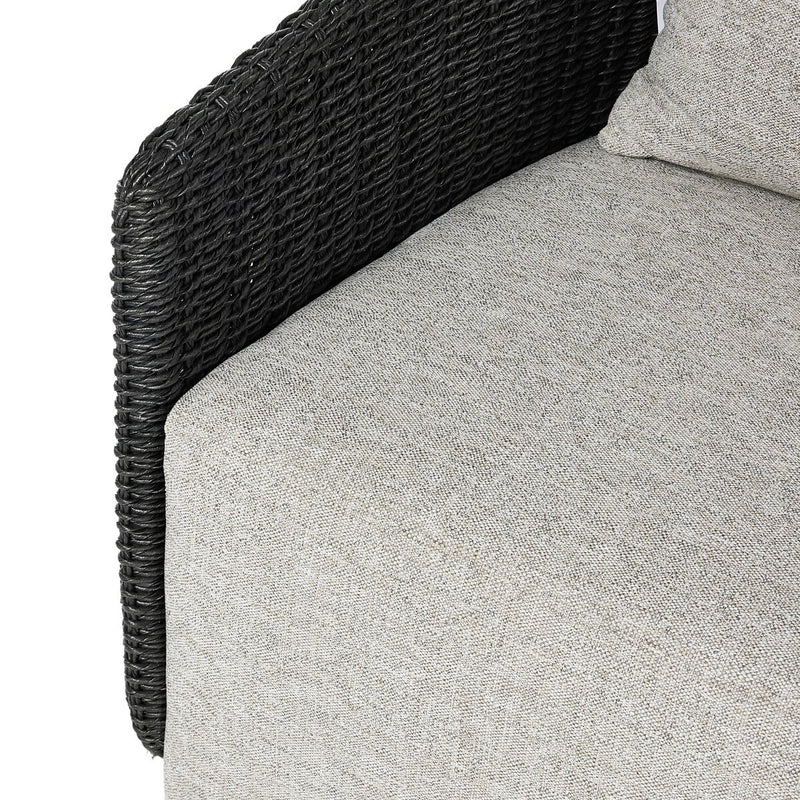 Maven Outdoor Swivel Chair - Faux Black Hyacinth