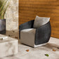 Maven Outdoor Swivel Chair - Faux Black Hyacinth