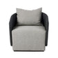 Maven Outdoor Swivel Chair - Faux Black Hyacinth