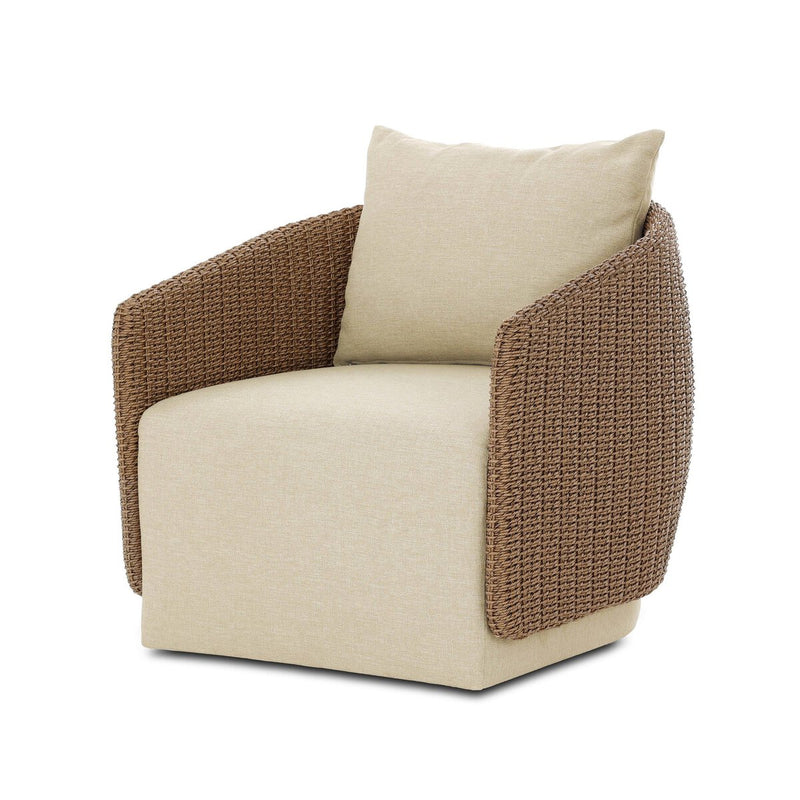 Maven Outdoor Swivel Chair - Faux Dark Hyacinth