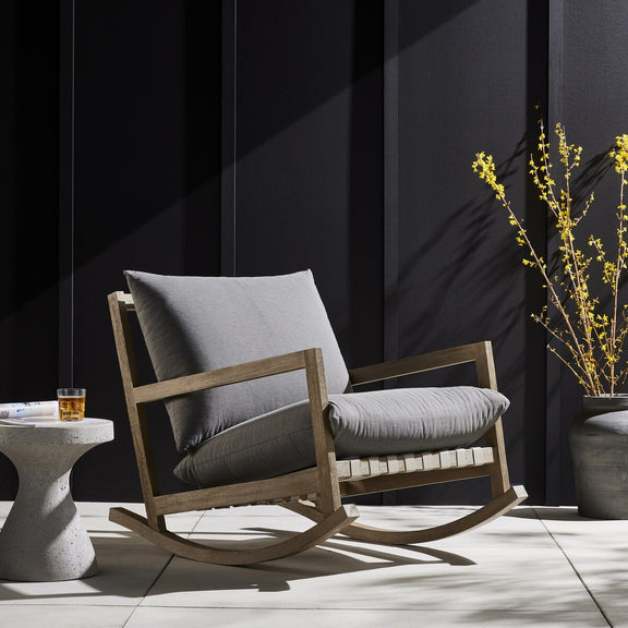 Aiken Outdoor Rocking Chair - Charcoal