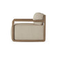 Stroud Outdoor Swivel Chair - Washed Brown-fsc