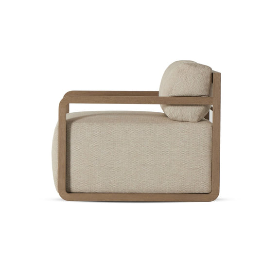 Stroud Outdoor Swivel Chair - Washed Brown-fsc