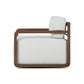Stroud Outdoor Swivel Chair - Stained Toasted Brown-fsc