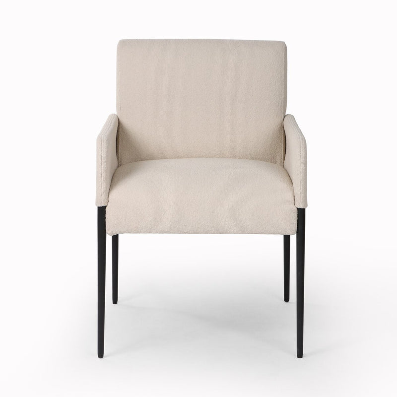 Brickel Dining Armchair - Fiqa Boucle Light Taupe
