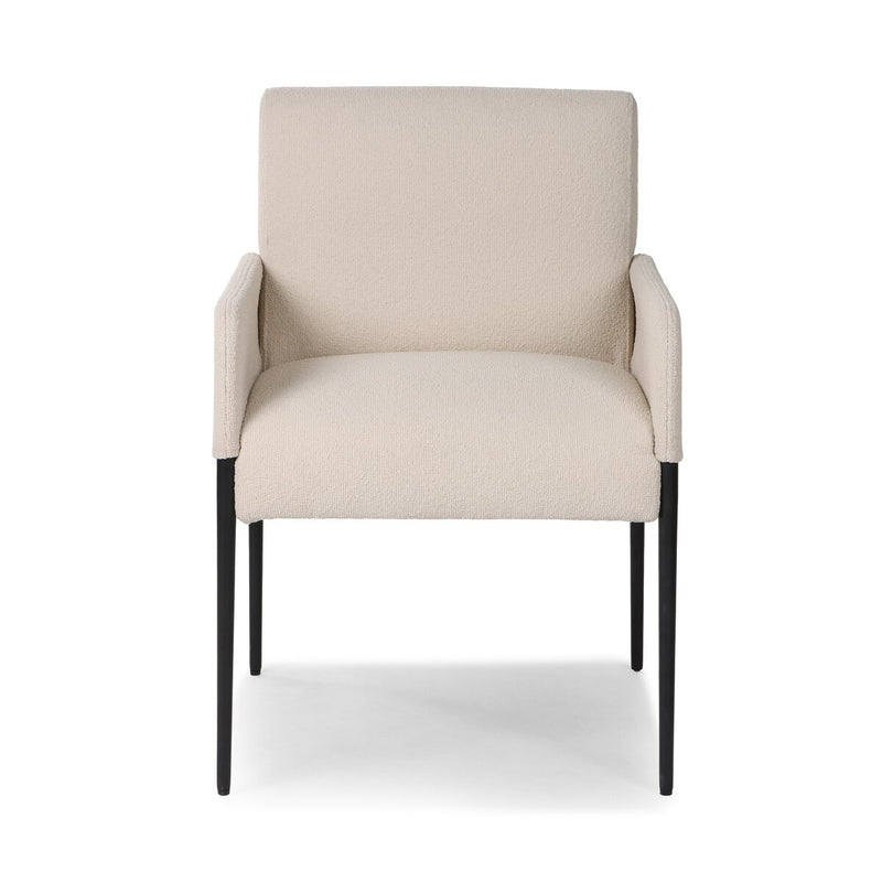 Brickel Dining Armchair - Fiqa Boucle Light Taupe