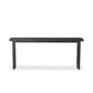 Warby Console Table - Worn Black Veneer