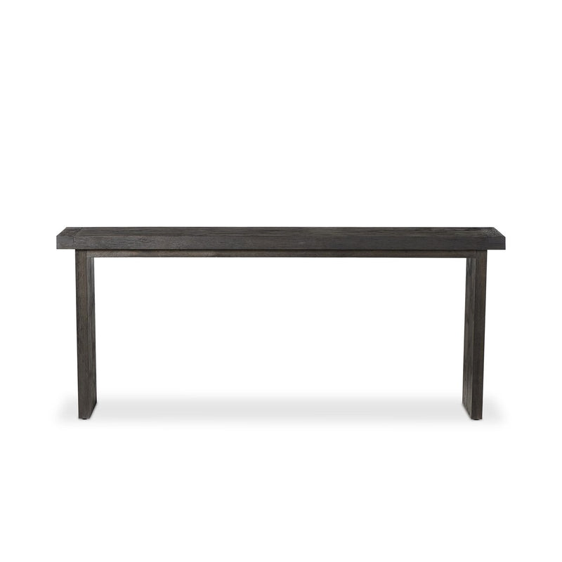 Warby Console Table - Worn Black Veneer