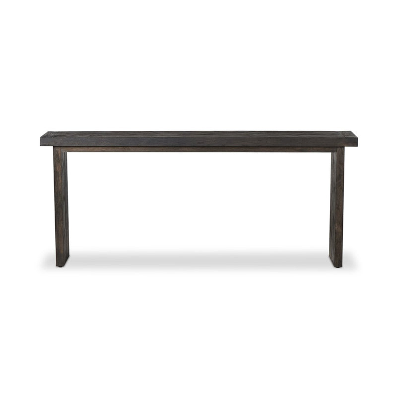 Warby Console Table - Worn Black Veneer