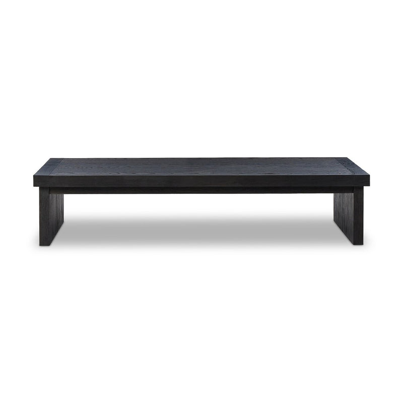 Warby Coffee Table - Worn Black Veneer