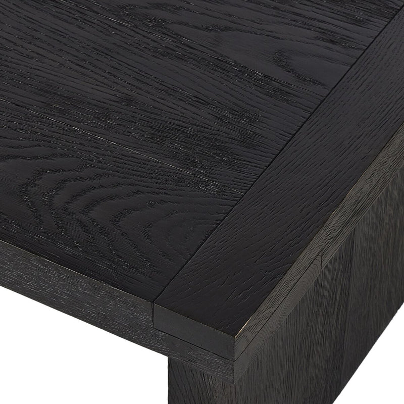 Warby Coffee Table - Worn Black Veneer
