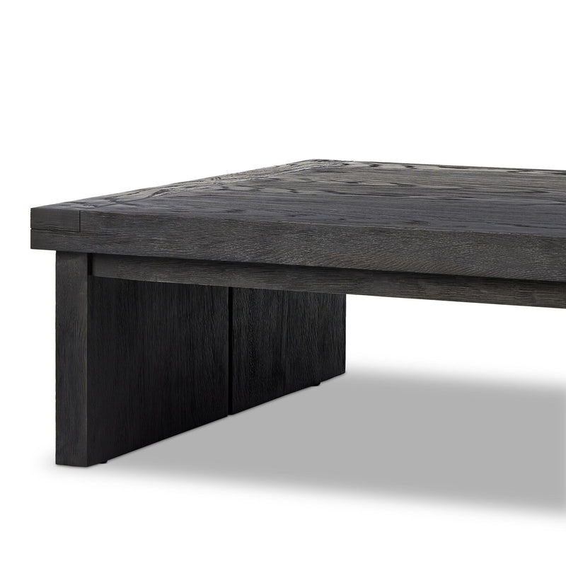 Warby Coffee Table - Worn Black Veneer