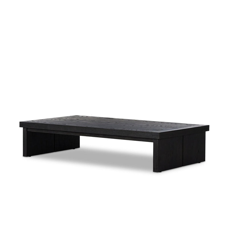 Warby Coffee Table - Worn Black Veneer