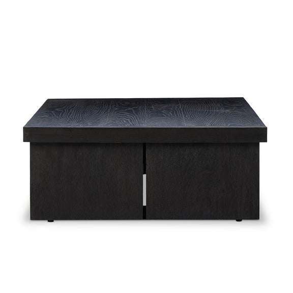 Warby Coffee Table - Worn Black Veneer
