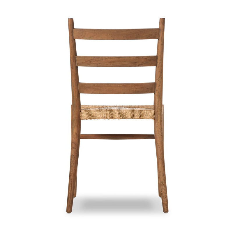 Ladder Back Outdoor Dining Chair - Stained Toasted Brown