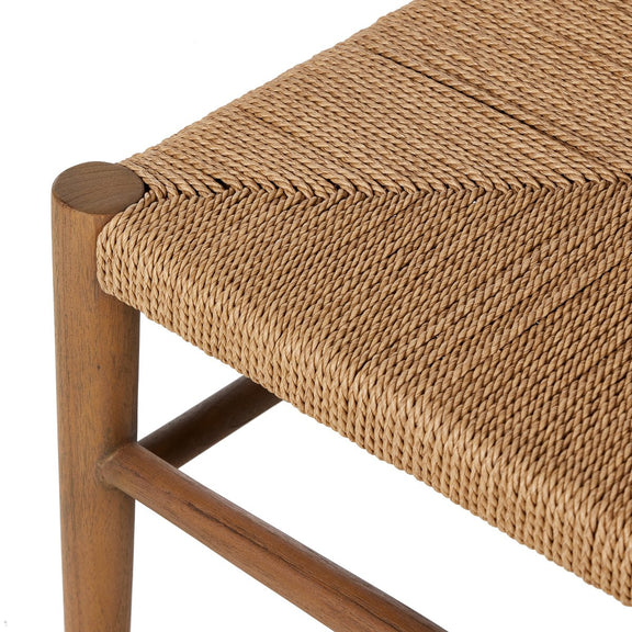 Ladder Back Outdoor Dining Chair - Stained Toasted Brown