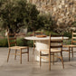 Ladder Back Outdoor Dining Chair - Stained Toasted Brown