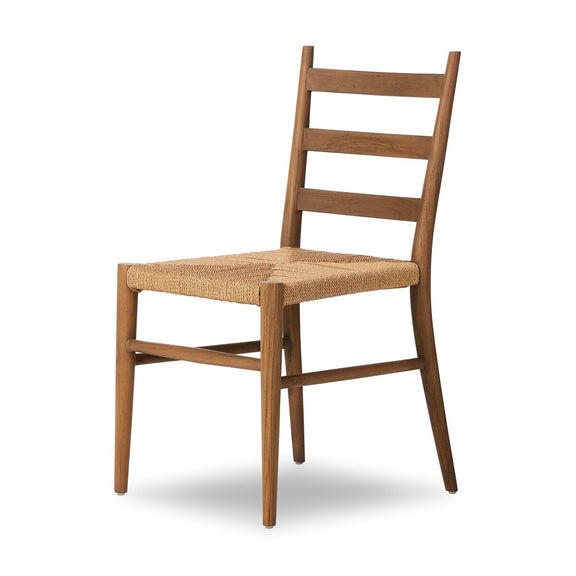 Ladder Back Outdoor Dining Chair - Stained Toasted Brown