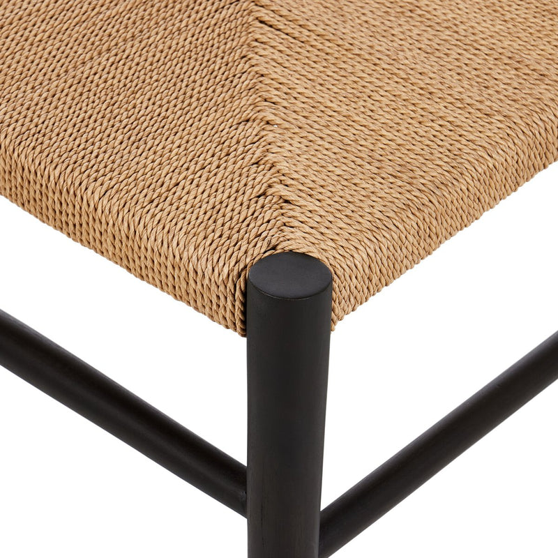 Ladder Back Outdoor Dining Chair - Aged Ebony Teak