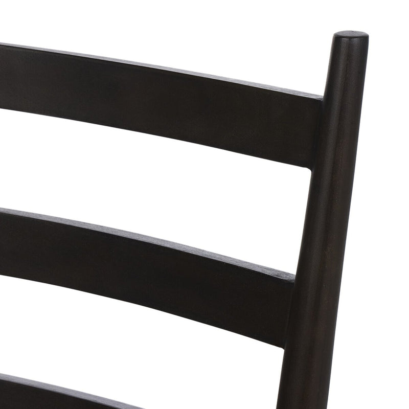 Ladder Back Outdoor Dining Chair - Aged Ebony Teak