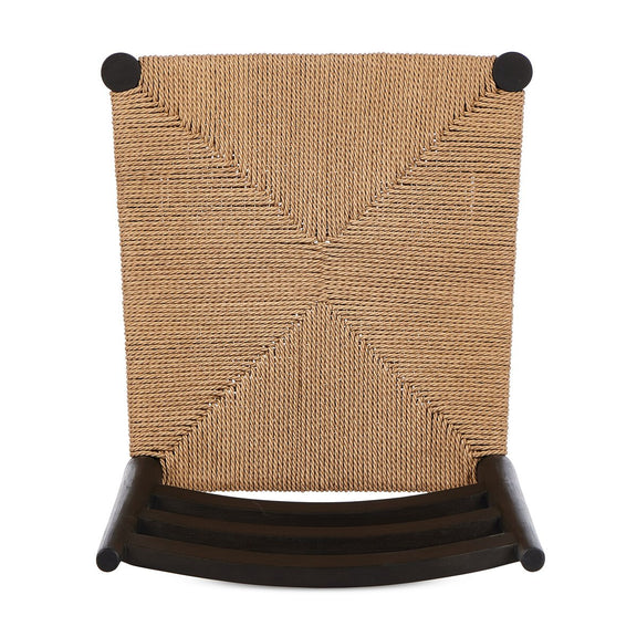 Ladder Back Outdoor Dining Chair - Aged Ebony Teak
