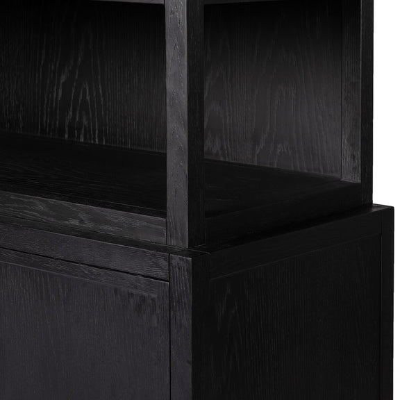 Hopkins Bookcase - Brushed Ebony Oak