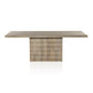 Kelby Dining Table - Light Wash Carved Mango
