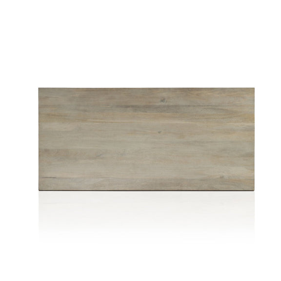 Kelby Dining Table - Light Wash Carved Mango