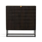 Kelby Bar Cabinet - Carved Vintage Brown