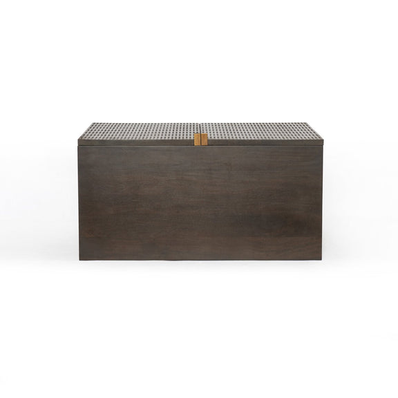 Kelby Bar Cabinet - Carved Vintage Brown