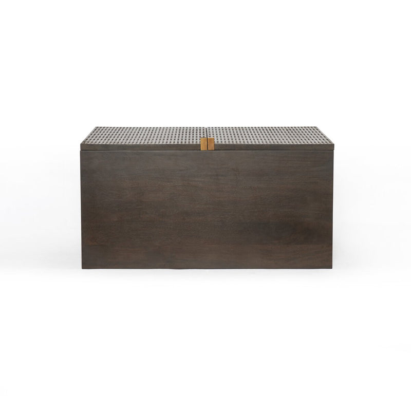 Kelby Bar Cabinet - Carved Vintage Brown