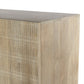 Kelby Bar Cabinet - Light Wash Carved Mango
