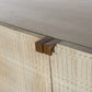 Kelby Bar Cabinet - Light Wash Carved Mango