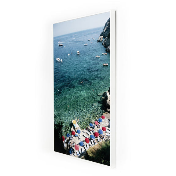 Porto Ercole Beach by Slim Aarons - White Maple Floater