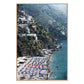 Beach In Positano by Slim Aarons - White Oak Floater