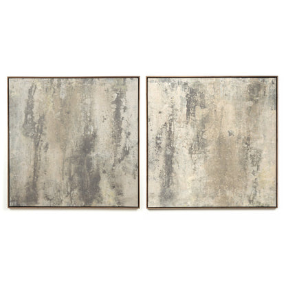 Penumbra I Diptych - Rustic Walnut Floater